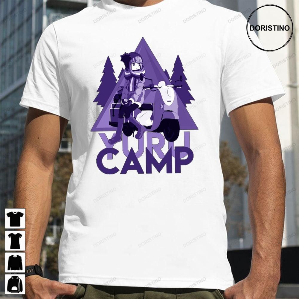 Purple Art Yuru Camp Trending Style